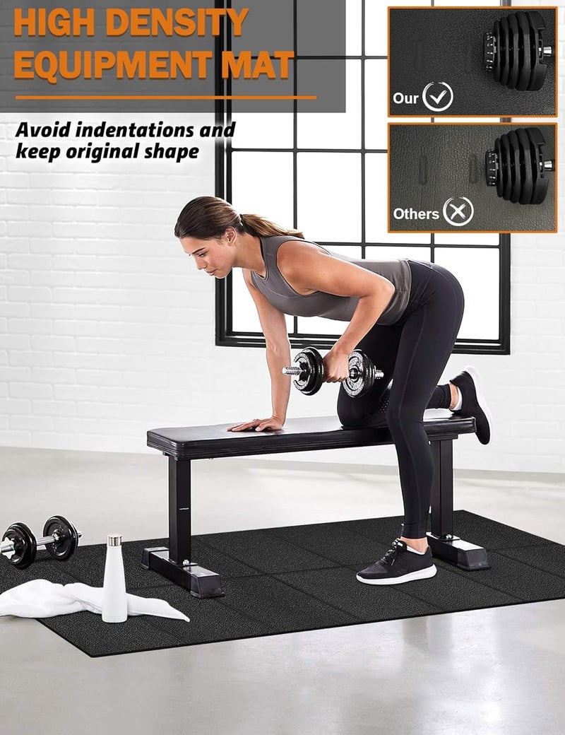 WERCHO Treadmill Mat 68"x24", Foldable Walking Pad Mat for Carpet Hardwood Floors 4mm Heavy-Duty Exercise Equipment Mat for Treadmil Pad,Spin Bike, Elliptical Trainer, Home, Gym - Image 4